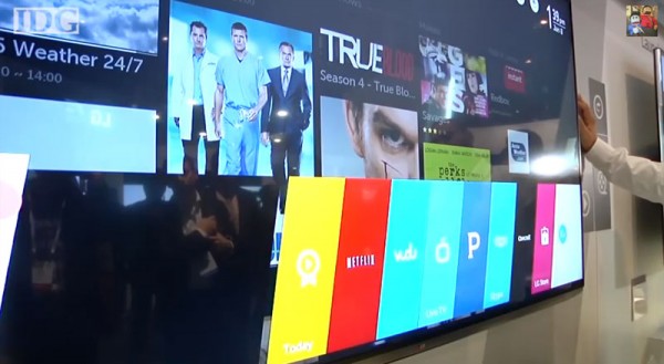 WebOS в телевизорах LG имеет графическую оболочку