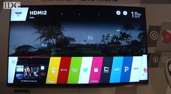 WebOS в телевизорах LG имеет графическую оболочку