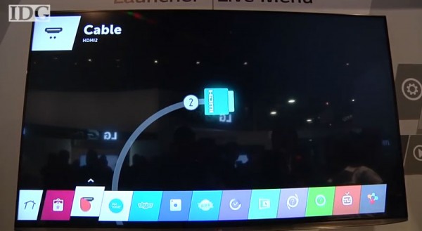 WebOS в телевизорах LG имеет графическую оболочку