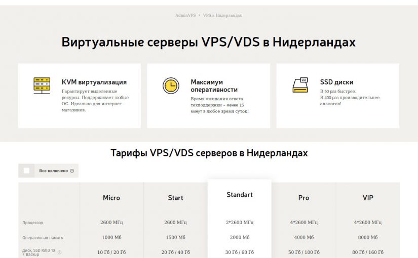 Один из самых лояльных и бесперебойных vps серверов предлагают Нидерланды
